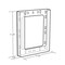 Azar Displays Single Letter Wall Mount Brochure Holder Inside Dimension 9", PK10 252430 - alternate 3